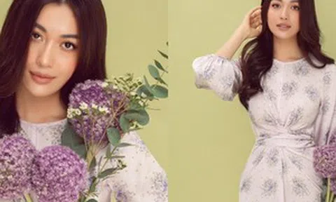 Lệ Hằng dịu dàng, thanh lịch đón thu